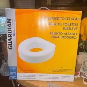 NEW Guardian Elevated Toilet Seat Raised Riser Bathroom Aid 1 Seat